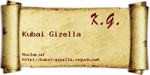 Kubai Gizella névjegykártya